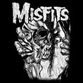 thumbnail image 2 of Junior's Misfits Distressed Eye Skull  Graphic Tee Black Small, 2 of 3