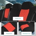 thumbnail image 6 of For Honda Accord 2023-2024 FH Group Neoprene Custom Fit Car Seat Covers - Sport SE, EX, EX-L, Touring, LX, Sport Hybrid - Red/Black Full Set, 6 of 7