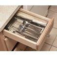 thumbnail image 2 of YBM Home Metal Wire Chrome Plated Kitchen In-Drawer Serving Utensils, Flatware, Cutlery Desk and Office Supplies Organizer/Tray Holder Silverware Storage, 2558, 2 of 4