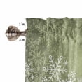 thumbnail image 5 of Christmas Hot Chocolate Cocoa Curtain Valances Set Coffee Winter Red Cup Kitchen Curtains 36&nbsp;inch Length Rod Pocket Valance and Tiers 3 Piece Set Small Bedroom Bathroom Laundry Decor, 5 of 7