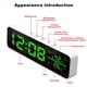 thumbnail image 5 of 2X Tuya Wifi Reloj Despertador de Temperatura y Humedad Reloj Digital LED Multifunción para Sala de Estar, Granja, Oficina, 5 of 5