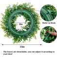 thumbnail image 2 of Artificial Boxwood Wreath Spring Summer Wreath Faux Greenery Leaves Wreath for Front Door Wall Window Porch Farmhouse Patio Garden Indoor and Outdoor Decor,16in, 2 of 6