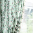 thumbnail image 5 of Curtains with Tassels, Cotton Linen Grommets Design Window Curtains for Bedroom Living Room, Green Semi Blackout Boho Chic Curtains, 2 Panel, W59.06 xL62.99, 5 of 5