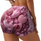thumbnail image 1 of Fotbe Pink Glitter Heart Candy Shorts Sin Costuras – Shorts Deportivos de Cintura Alta para Mujer, Elásticos para Gimnasio, Yoga, Running o Ciclismo-Medium, 1 of 8