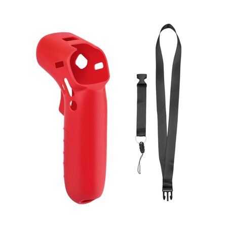 New Skin Accessories Sleeve Drone Motion Controller Protective Case Silicone Cover RED CASE+LANYARD