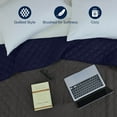 thumbnail image 4 of Martex Twin Reversible Coverlet | Lightweight Soft Easy Care Quilt | Graphite/Navy, 4 of 8