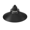 thumbnail image 3 of RRRS18-SB-Millennium Lighting-R Series - 1 Light Stem Hung Railroad Shade-10 Inch Tall and 18 Inch Wide-Satin Black Finish, 3 of 3