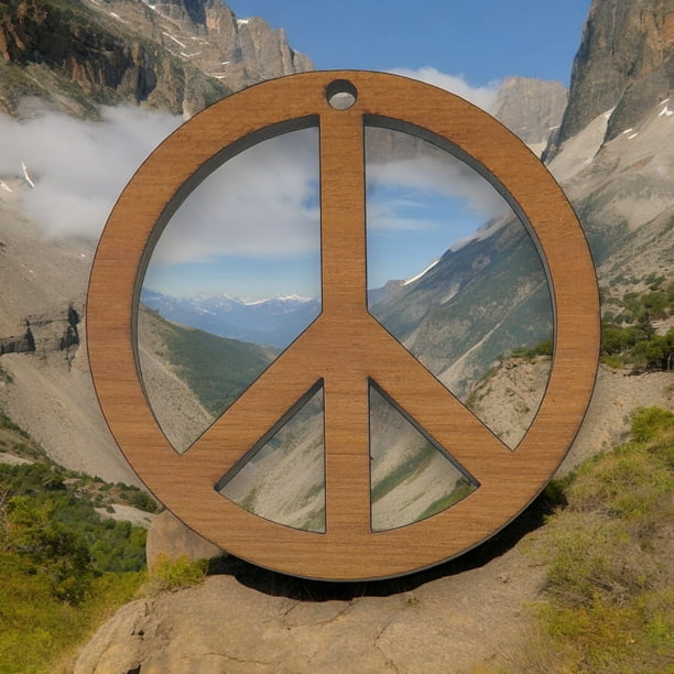 Peace Symbol - Cedar Ornament Peace Symbol - Cedar Ornament