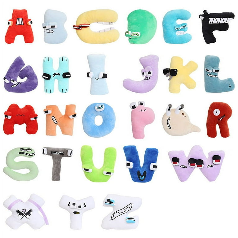 Alphabet Plush Toys,26 Pcs Alphabet-Lore Plush Animal Toys,Fun Stuffed  Alphabet Plush Figure Suitable for Gift Giving Fans,Holiday and Birthday  Gifts for Kids and Adults 