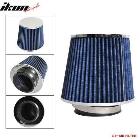 Air Filter Intake Cone Mm Compatible with 3.5 Inch Race PerCompatible withmance Cold Air Intake Cone Filter Blue 92-11 GS300 350 ()