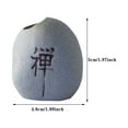 thumbnail image 3 of Clearance! Huayishang Plant Pots Rustic Ceramic Planter with Personalized Inscription Faux Stone Design Thumbsized Flower Pot Garden Supplies, 3 of 5