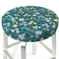thumbnail image 3 of Lsque Floral Round Bar chair cushion covers Velvet Fabric Premium Comfort Protects from Scratches and Stains for 14-17 Inch Chair- 12 inch, 3 of 7