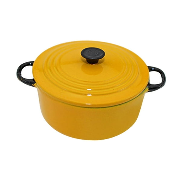 Mini ollas para casa de muñecas, ollas para sopa, miniaturas, escenas, accesorios para la habitación, comedor Amarillo