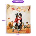 thumbnail image 5 of Happy Thanksgiving Bernese Mountain Dog with Turkey Pumpkins Autumn Vibes Quilt Blanket Berner Lover Gifts Cozy Comforter Throw Blanket - 12018, 5 of 5