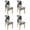 Bohemian Geometry, variant on Chair Covers for Dining Room Set Of 4 Stretch Dining Chair Cover Removable Washable Chair Seat Protector Cover for Home Party Hotel Wedding Ceremony, Universal Size (marble Purple)