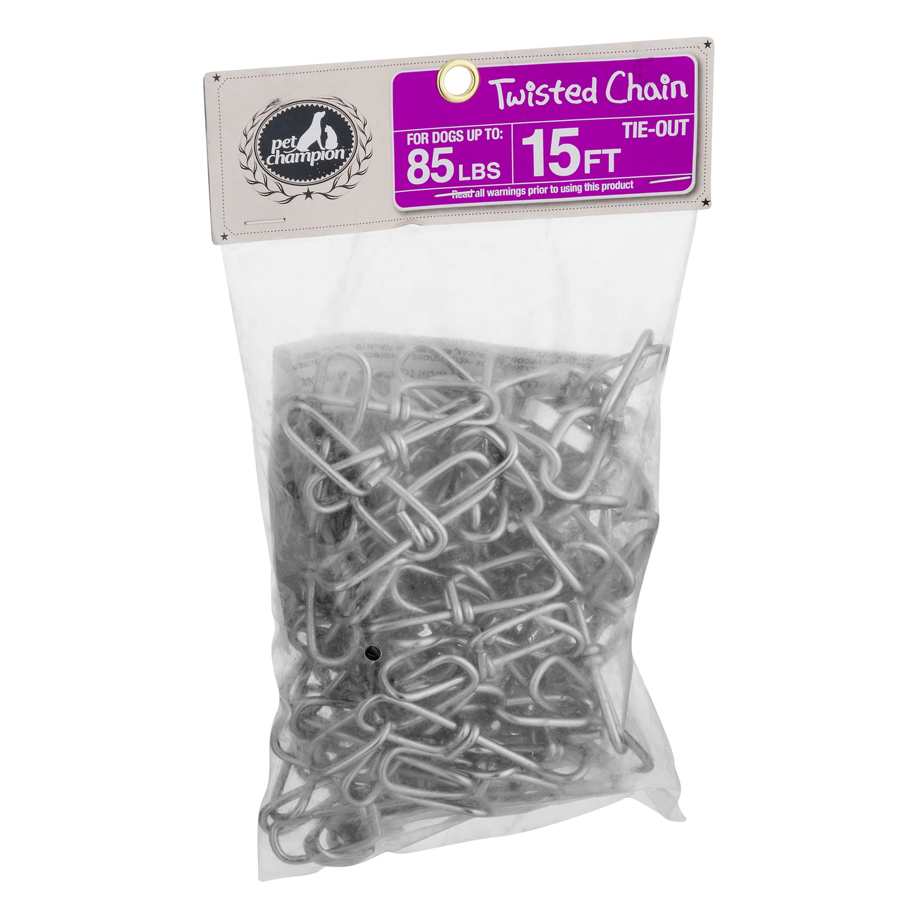 Stout Stuff: 15 Ft Chain Link Chain Tie-Out, 1