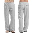 thumbnail image 5 of xiaxaixu Women's Drawstring Pants, Elastic Waist Solid Color Loose Lounge Pants, 5 of 5