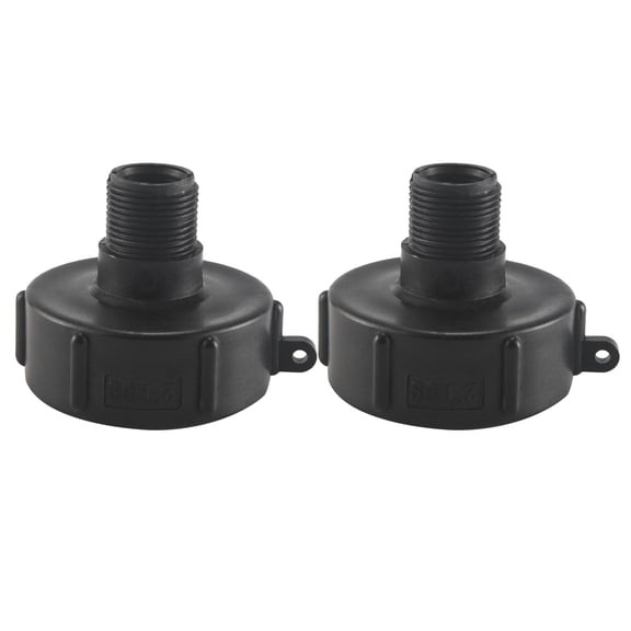 2025 New! 2Pcs IBC Tote Adapter 275 330 Fine Thread 2Inch Water Tank Garden Hose Connector