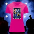 thumbnail image 3 of Playera Blusa Con Impresion De Los Musicos Alusivo A La Loteria Mexicana Dia De Muertos Tradicion Mexicana Color Fucsia Talla Chica Marca Emil SaEs, 3 of 4