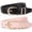 Black+Pink, variant on JASGOOD 2 Pack Belts for Women Fashion Skinny Leather Belt with Gold Buckle
