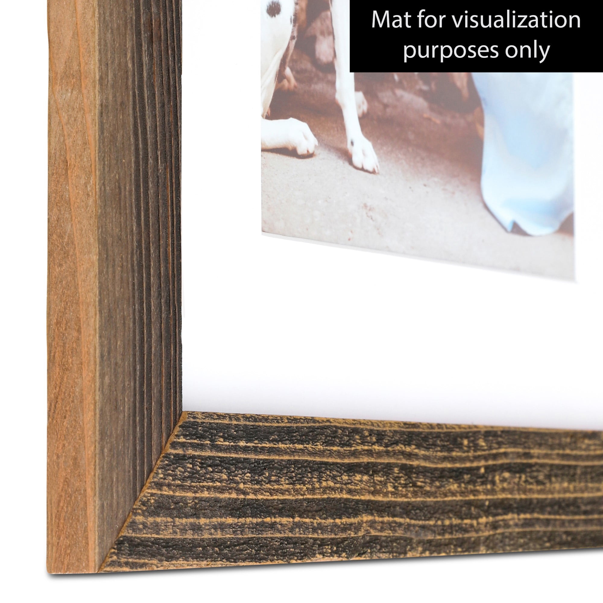 ArtToFrames Picture Frame Custom 1.5"  Light Brown Reclaimed Wood 4813 Small 