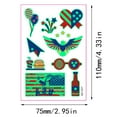 Hxroolrp 4Th Of July Decor Stickers Luminous Tattoo Stickers Decoration