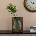 thumbnail image 6 of 12-Inch Wood and Glass Inlay Vase - Merging the Natural Warmth and Texture of Wood with the Elegance and Color of Glass, Perfect for Enhancing Home Decor, Office Desk, Kitchen Table or Living Room, 6 of 6