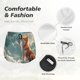thumbnail image 4 of Balery Starry Sky Cloud Fox Pantalones cortos deportivos para mujer con forro y dos bolsillos, elásticos, para entrenamiento, gimnasio, yoga-X-Large, 4 of 7