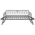 LegaHome Twin Size Metal Daybed with Pullout Pop Up Trundle, No Box