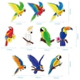 thumbnail image 2 of Blulu, 10 unidades, recortes de papel en forma de panal con forma de panal de pájaros tropicales, 2 of 6