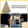 thumbnail image 2 of Shift Boot Cover Dust Proof Universal for Vehicle Car Beige PU Leather Auto Replacement Parts, 2 of 7