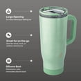 thumbnail image 3 of TAL 32oz Stainless Steel Skye Tumbler with Flip-Up Straw, Sage Shimmer, 3 of 9