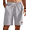 Light Grey, variant on COOFANDY Men's Drawstring Shorts with Elastic Waistband Classic Loose Fit Flat Front Shorts