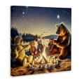 thumbnail image 4 of Stupell Industries Fireside Friends Bear Animals Painting Wrapped Canvas Art Print Wall Art, 30 x 30, 4 of 8