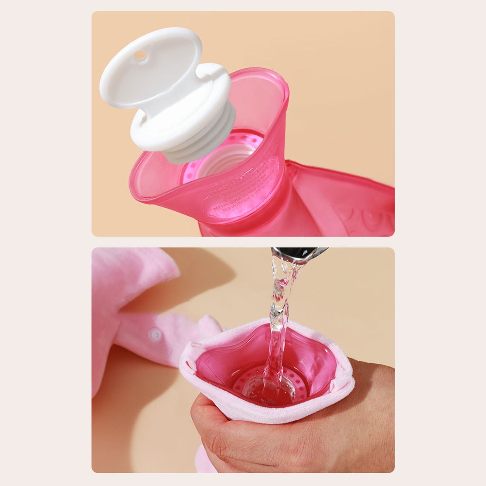 Neck Heating Pad With Hot Water Filling U Shape Design Hot Compress Water Bottle For Office And Travel Neck Shoulder Warm