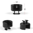 thumbnail image 4 of Guardoinrt 4x Black Prevent Damage With Replacement Hinge Pivots Lining Kit For Doors And Hinges 1Set, 4 of 6