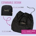 thumbnail image 5 of Miamica Teal Travel Expandable Laundry Bag Drawstring, 5 of 7