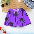 thumbnail image 4 of Piuwrlz Boy Swim Shorts for Boys Swimming Trunks Single Piece Short Trousers Purple Size 10-11Years, 4 of 8