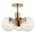 thumbnail image 2 of 52700CPZ Kichler Lighting Silvarious - 3 Light Chandelier-9.5 Inches Tall and 16.5 Inches Wide-Champagne Bronze Finish-Clear Crackle Glass Color, 2 of 9