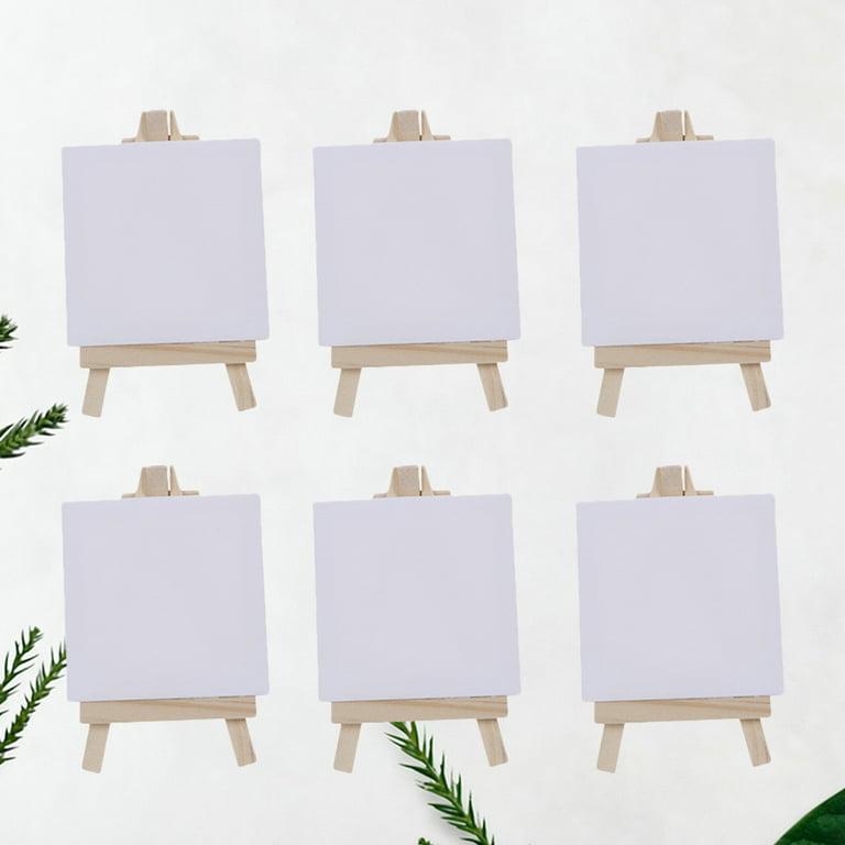 White Blank Art Boards Mini Stretched Artist Canvas Art Board Acrylic Oil  Paint