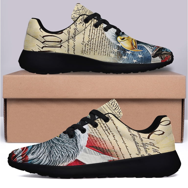 We The People Patriotic American flag Eagle Shoes Sneakers  display picture 3