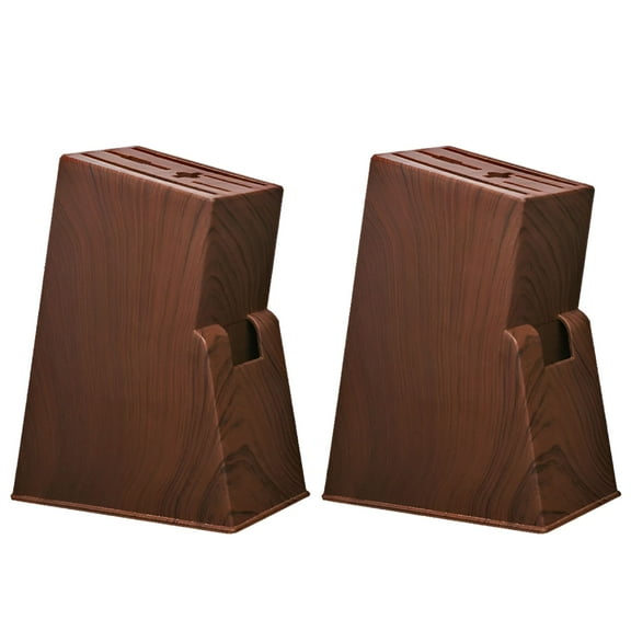 ACDANC Storage Shelf 2 Pcs Organization for Kitchen Knives Block Without Knife Holder Universal Plastic