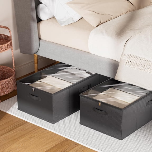 10inch 3 Pack Under Bed Storage Containers