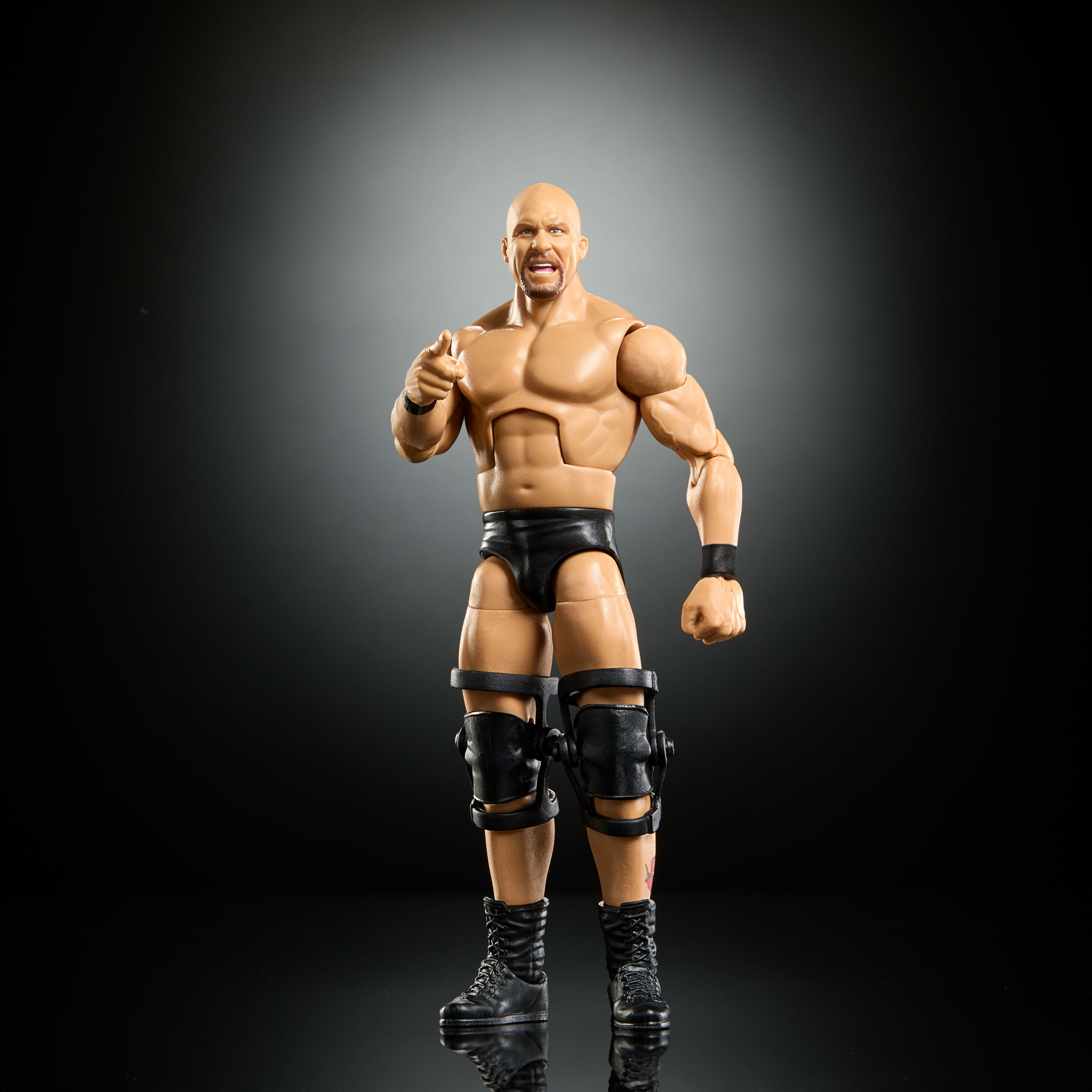 WWE Elite Stone Cold Steve Austin Action Figure, Greatest Hits 2025 Set, 6-inch Collectible & Accessories