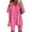 short sets 11#Hot Pink, variant on WAYUTE Womens Sets 2 Piece Outfits Short Sleeve Comfort Loose Tops Short Pants Solid Color Travel Yoga Sport Sets Summer Outfits