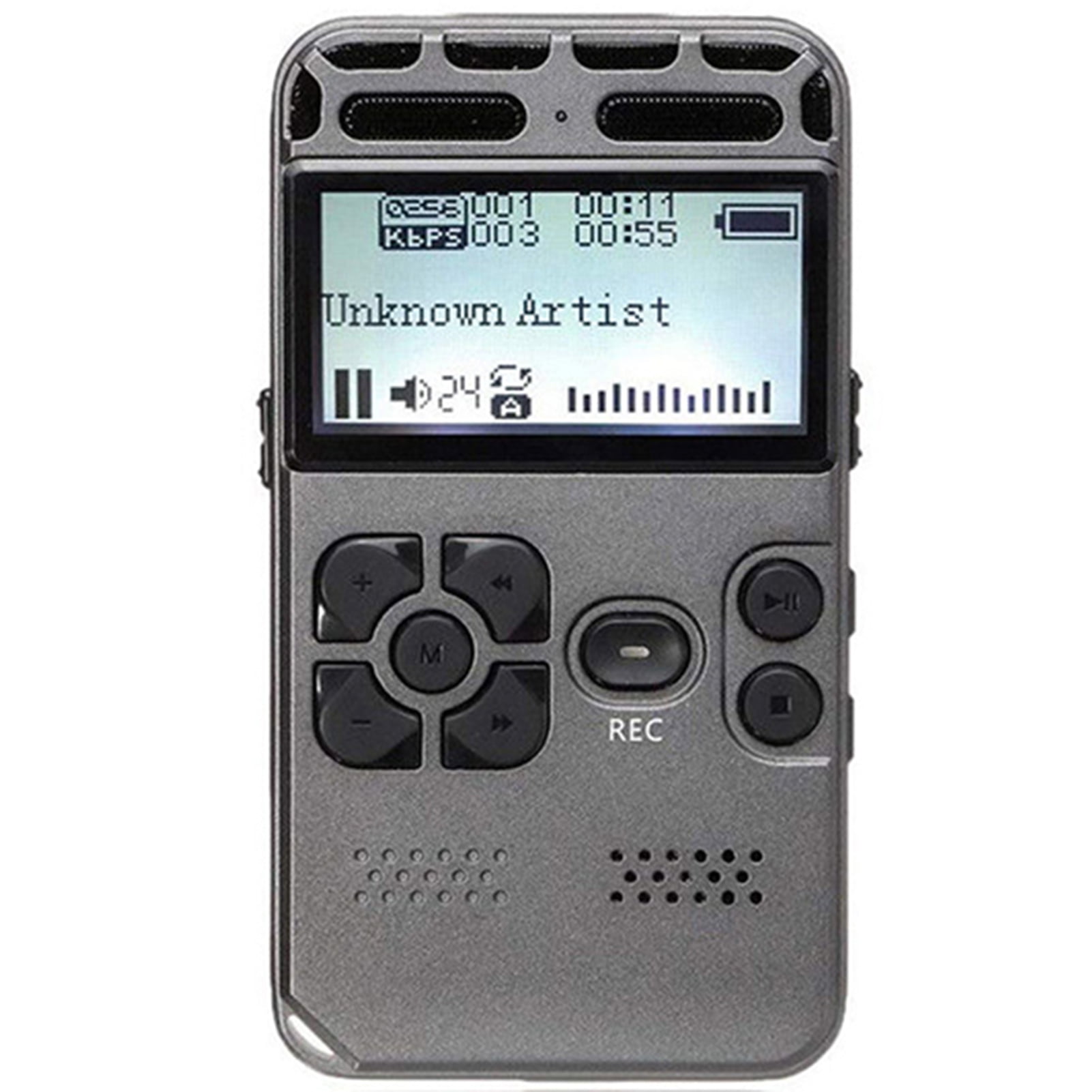 64GB Rechargeable LCD Digital Audio Sound Voice Recorder Dictaphone MP3 Player