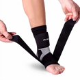 thumbnail image 2 of Pure Athlete Ultimate Ankle Support Brace – Compression Sleeve with Adjustable Straps for Extra Support – Running, Basketball, Soccer (Black - 1 Support, Medium), 2 of 4