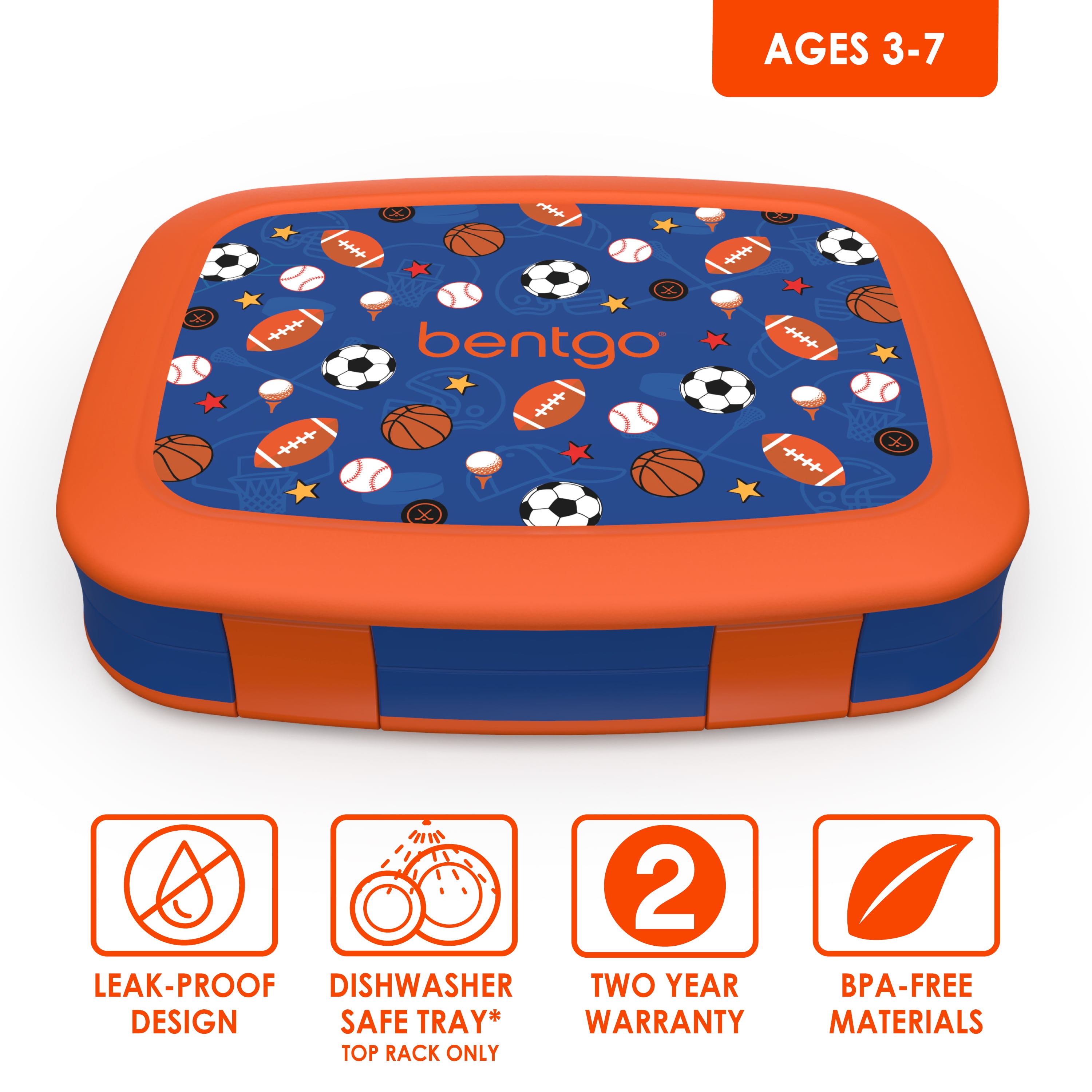  Bentgo® Kids 5-Compartment Lunch Box - Glitter Design