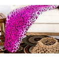 thumbnail image 6 of Pink White Leopard Animal Print Super Soft Warm Cozy Flannel Fleece Micro Plush Microfiber Bed Throw Blanket, 6 of 7