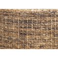 thumbnail image 3 of BenJara Farmhouse Style Wood and Rattan Coffee Table in Round Shape, Brown, 3 of 5